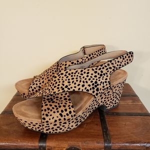 Cheetah print sandal